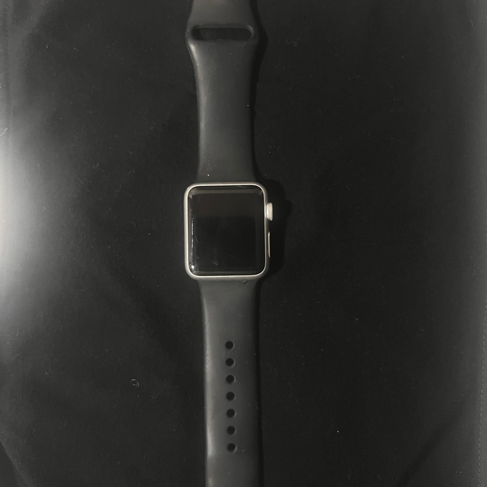 Apple Watch with Black Band + additional watchbands + includes charger